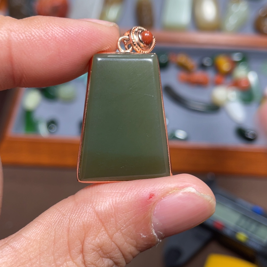 和田玉和田未镶嵌