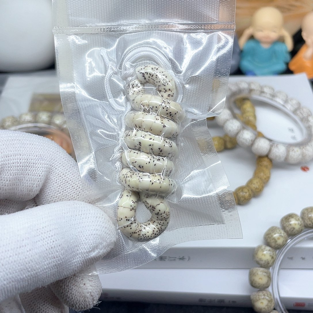 星月菩提手串7原白大肠