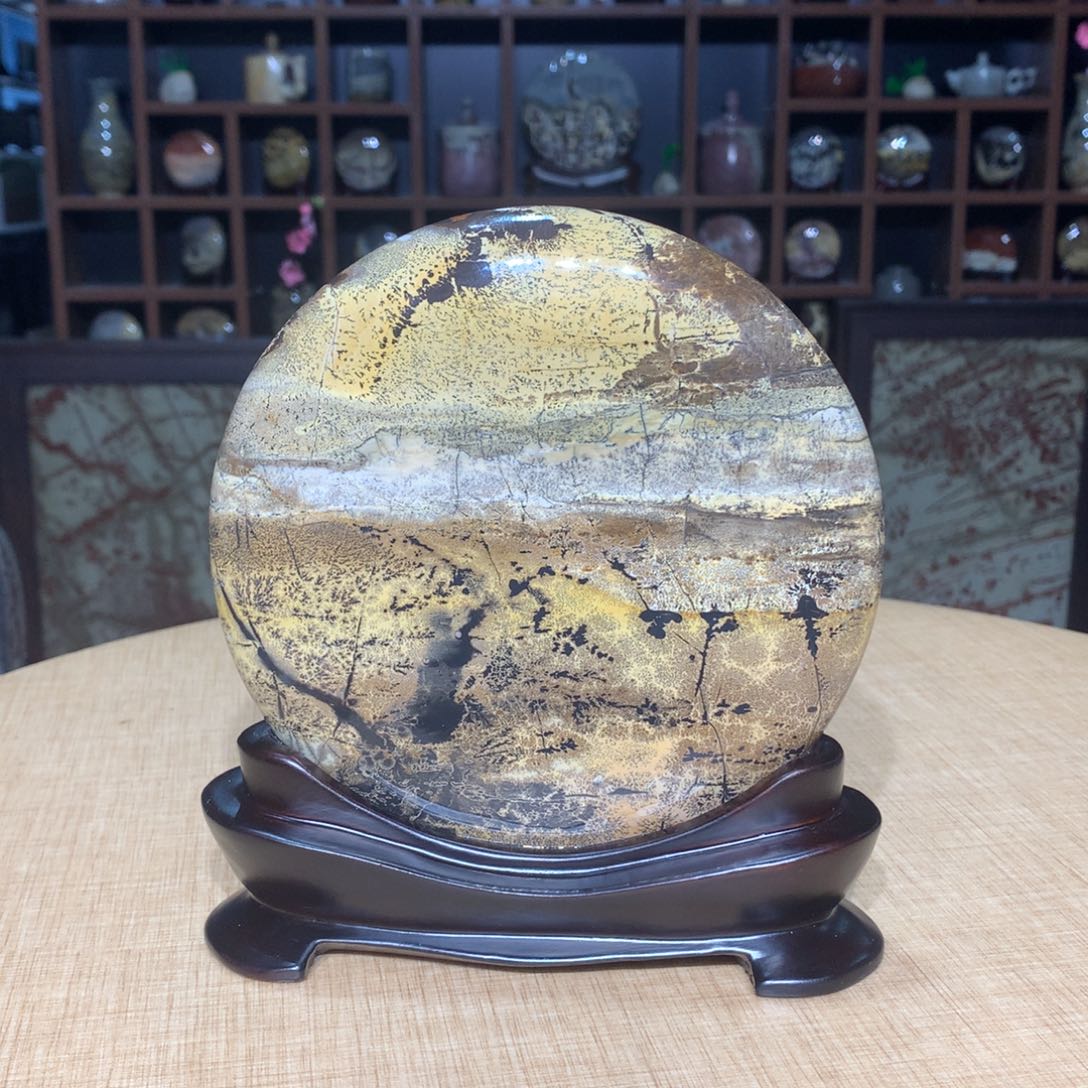 紫砂，广西国画石摆件，收藏观赏