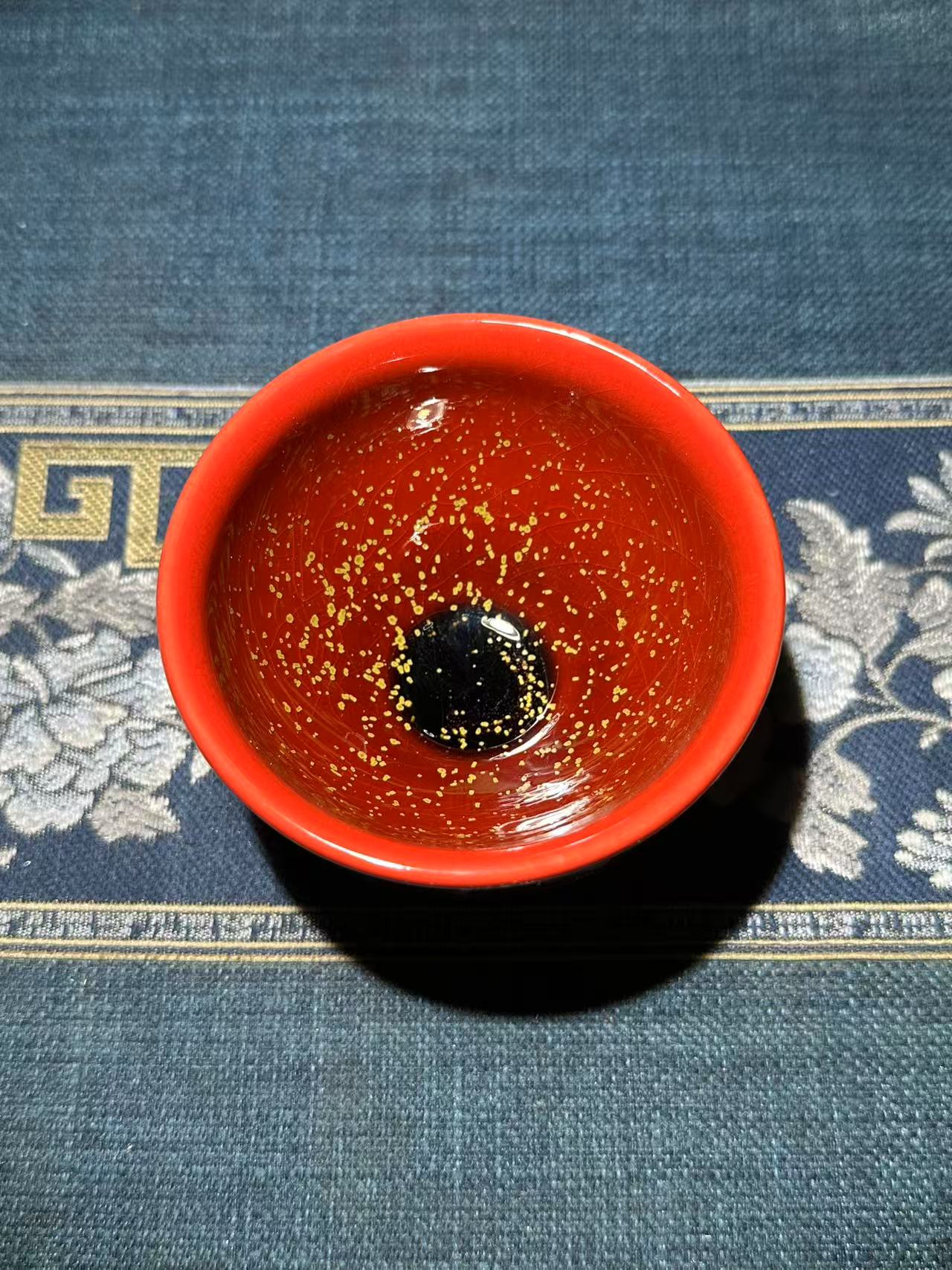 龙窑柴烧牛血红花月夜