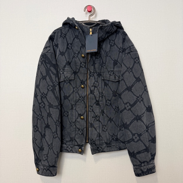 未使用 LouisVuitton/路易威登 菲董渔网牛仔外套/50/编号12098