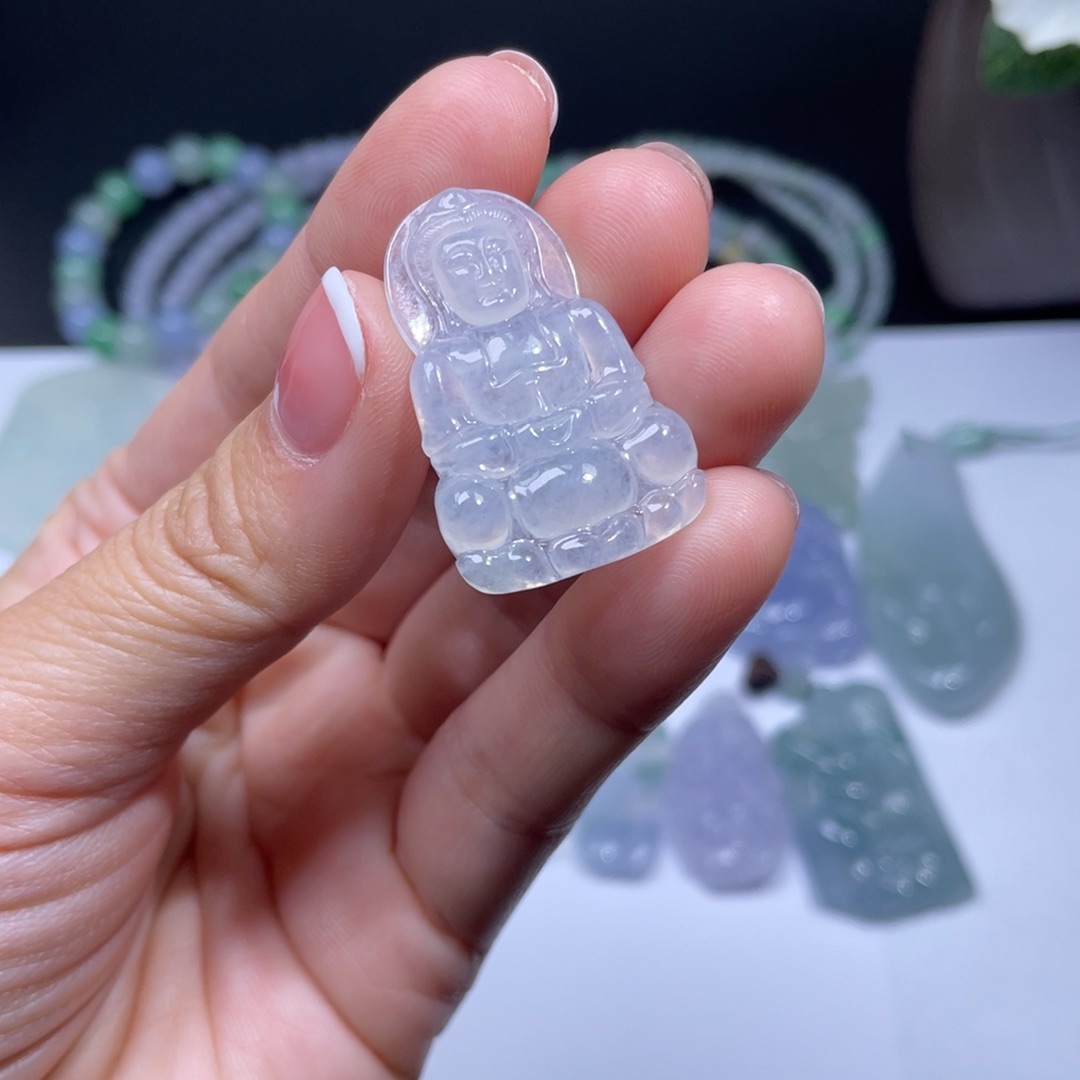 翡翠手链未镶嵌观音