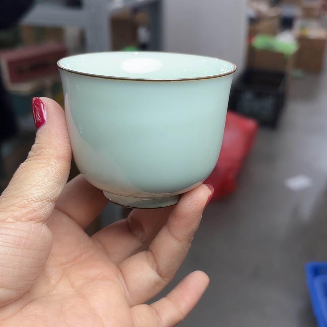 龙泉云间青瓷小米茶器