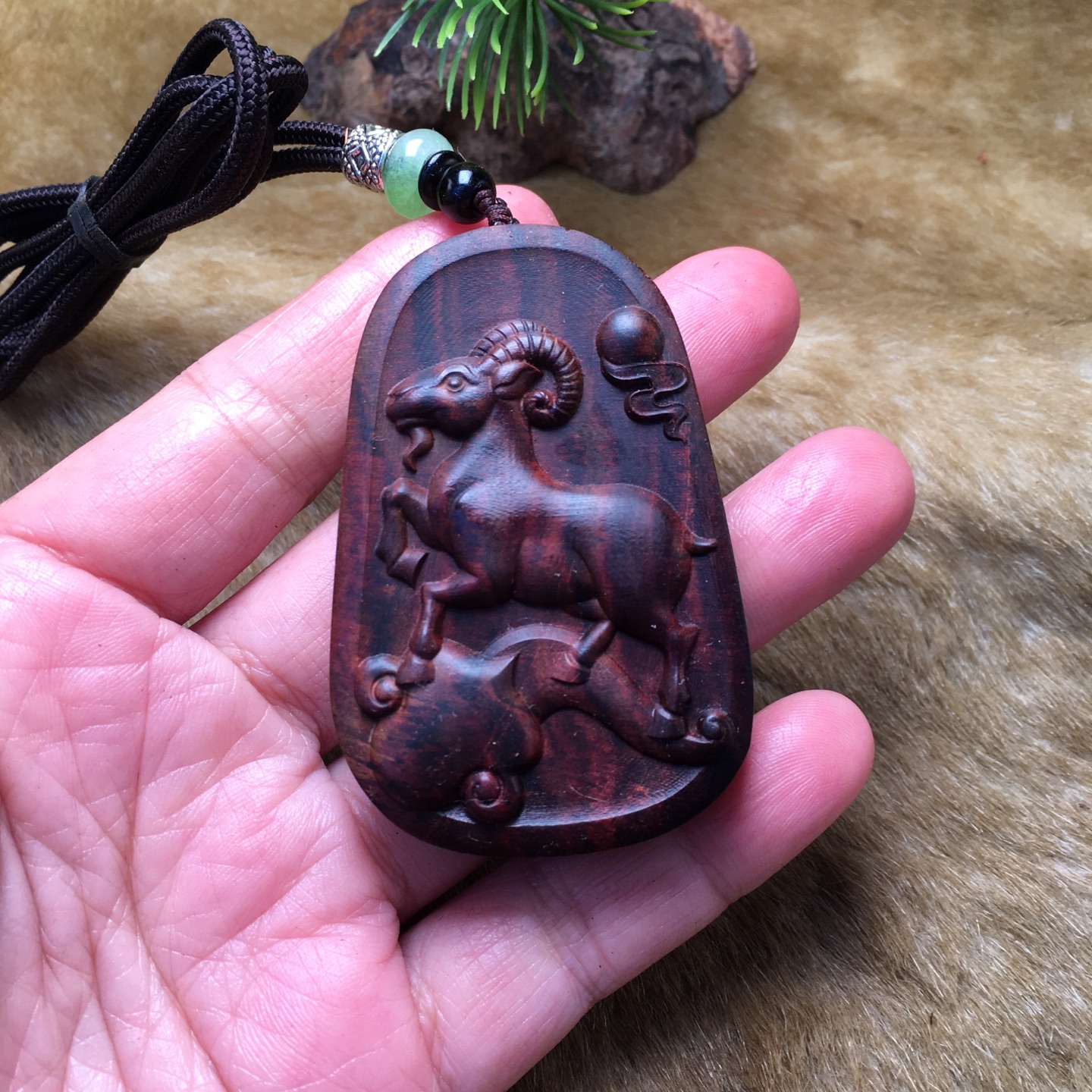 海南黄花梨 十二生肖羊