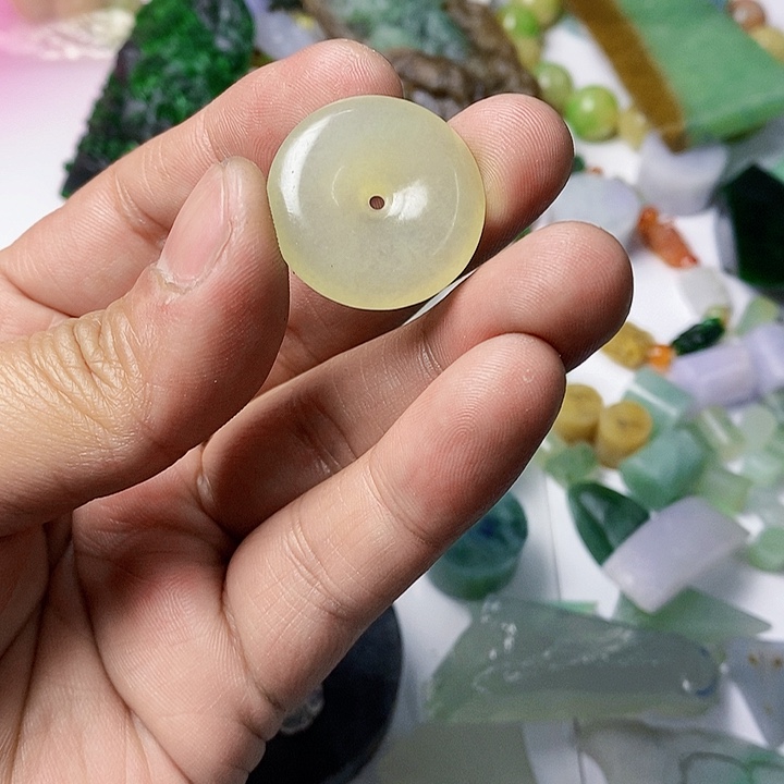 翡翠散珠天然翡翠A货