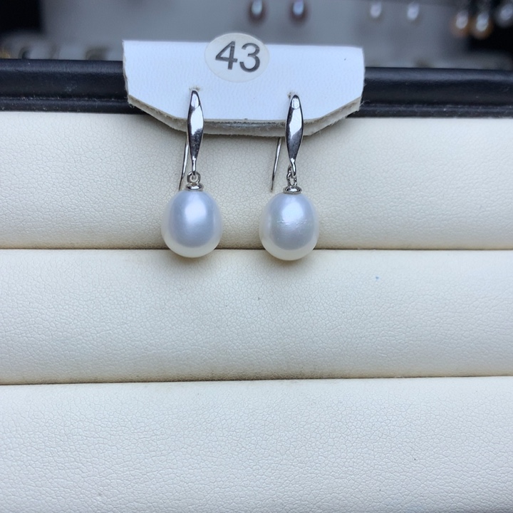 淡水珍珠耳饰银S925镶嵌