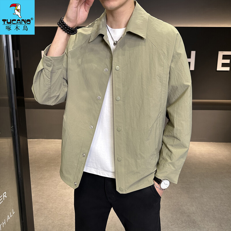 TUCANO/啄木鳥新款男装翻领夹克时尚百搭2025春秋潮流帅气外套男