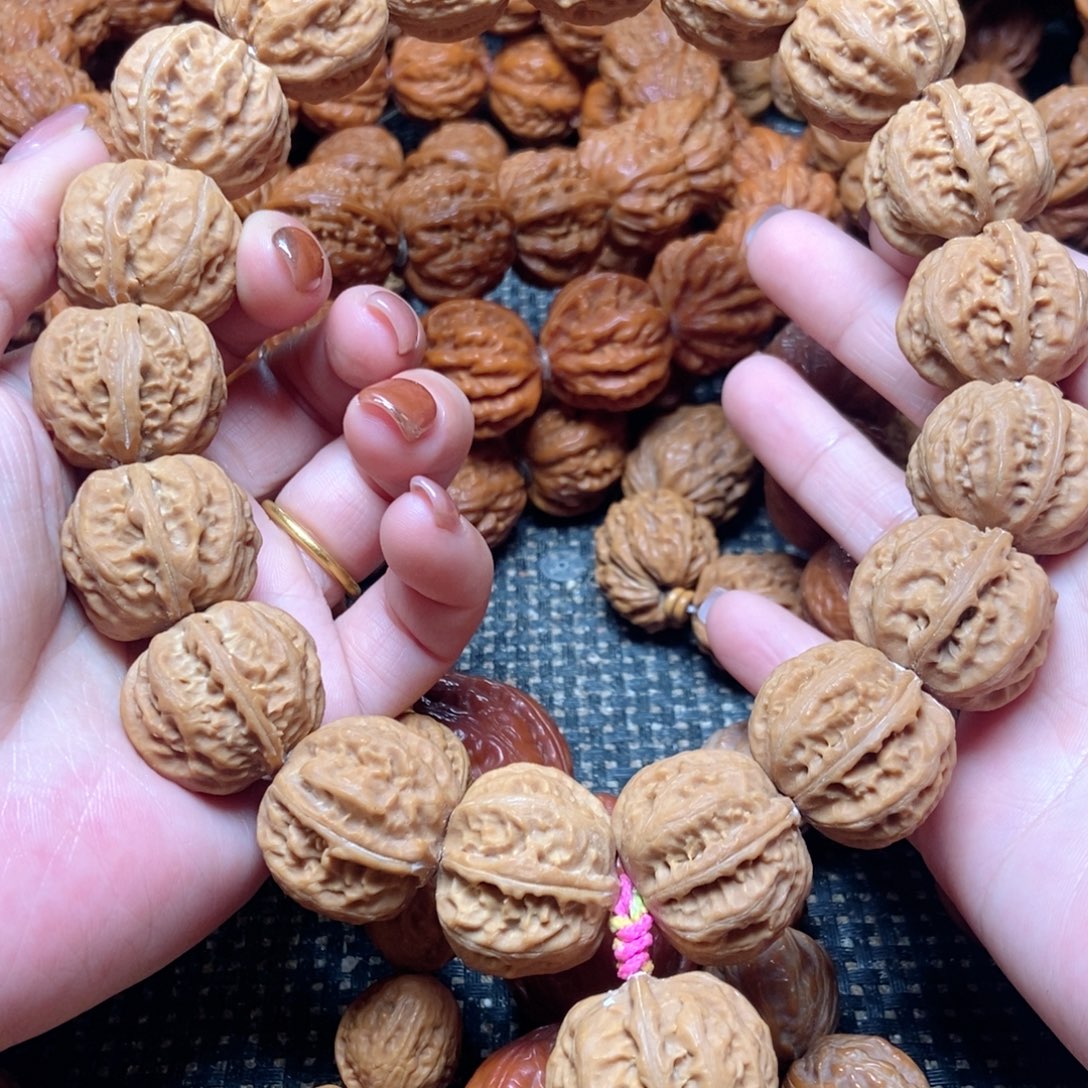 桃核吊坠磨盘粗筋八棱手持