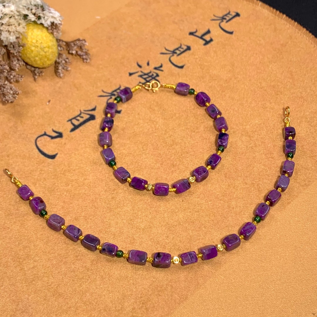 乐颜丨18K金镶舒俱来魔方手链/4.5mm*6mm/多样性发其一/P00141