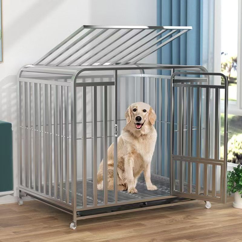 加粗狗笼带厕所大型犬专用拉布拉多，金毛