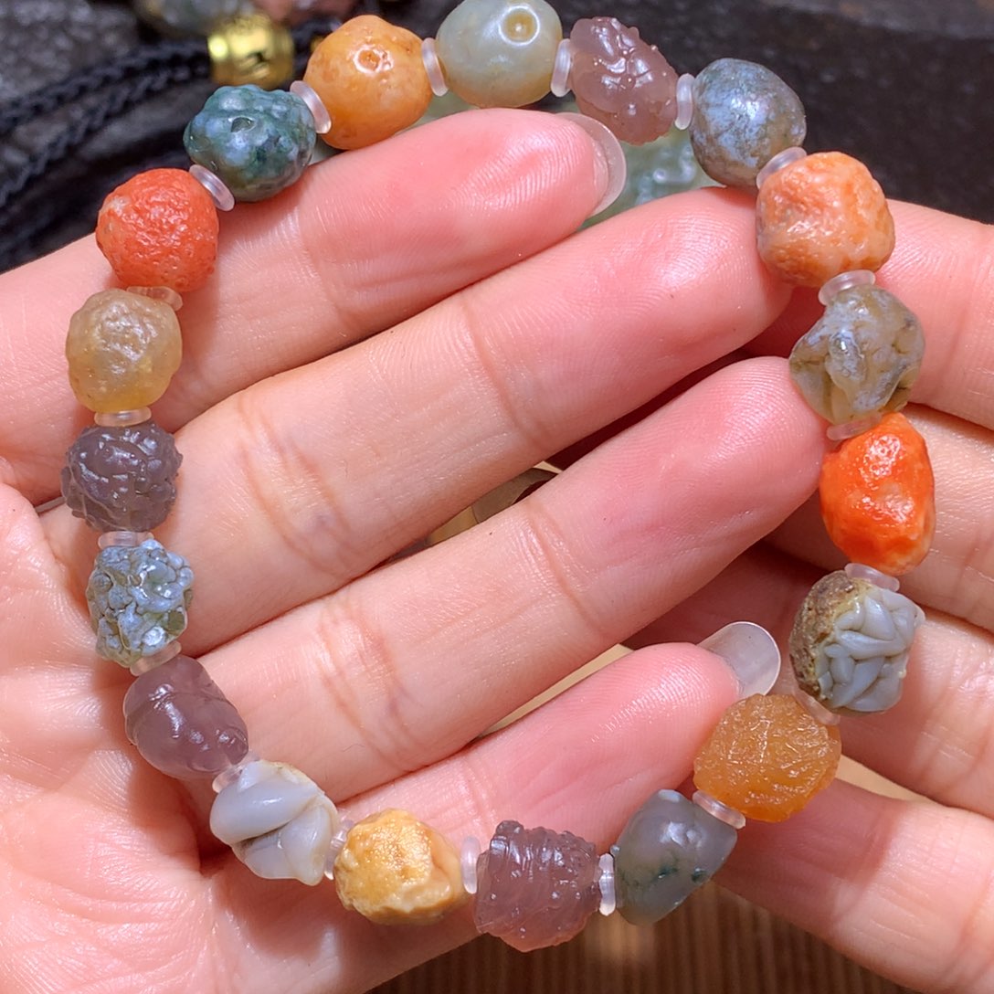 未镶嵌玛瑙/玉髓珠宝半成品