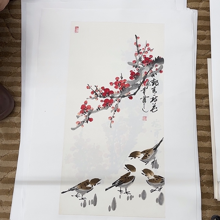 国画花鸟的翅膀和翅膀70.35