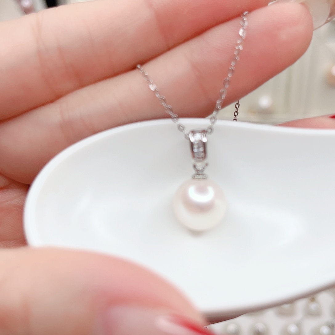 合金淡水珍珠吊坠(赠链)