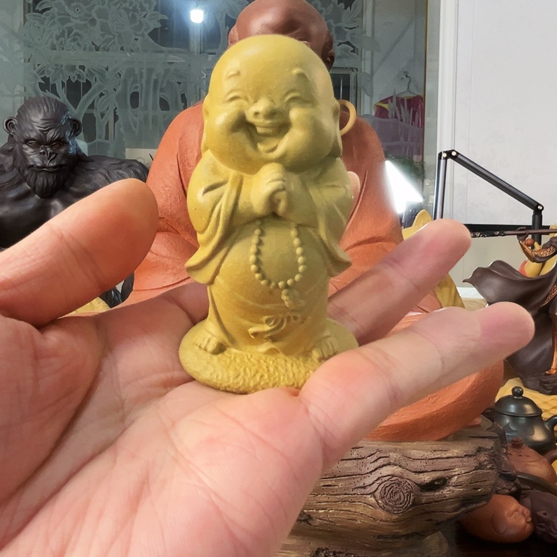 紫砂茶宠小弥勒茶宠