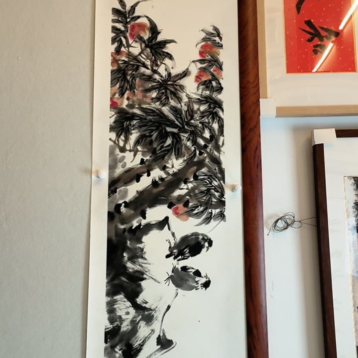 国画画作精品小鸟4平尺
