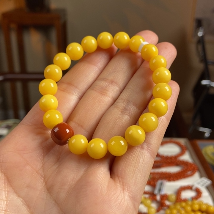 琥珀手链未镶嵌蜜蜡手串9