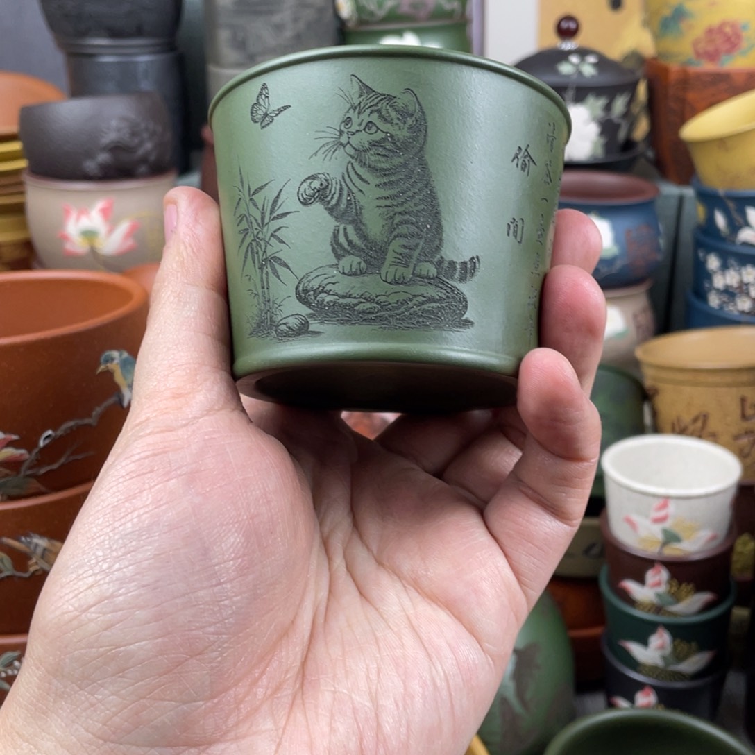 紫砂茶杯紫砂茶杯