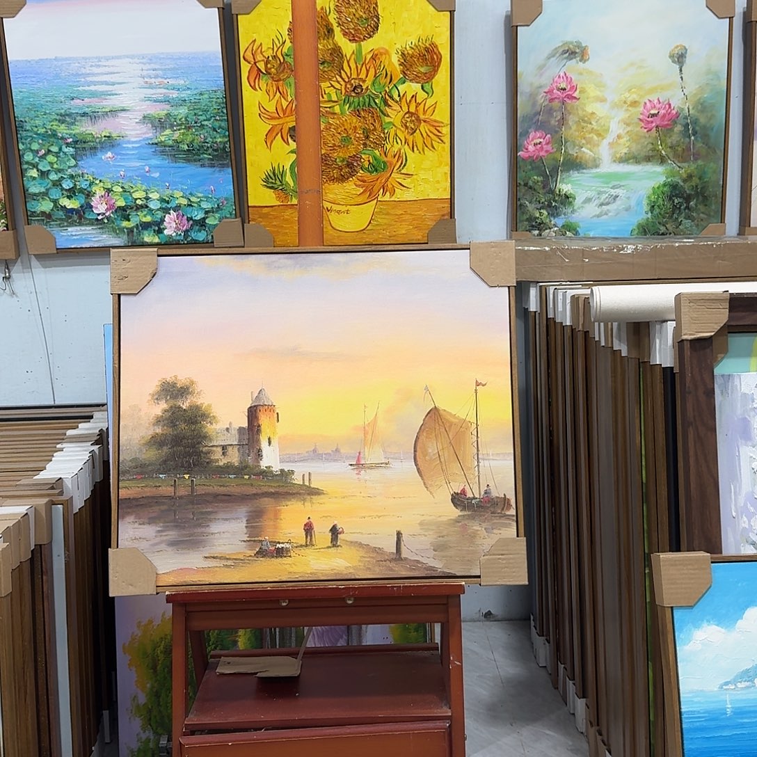 油画5060油画作品入选全国美展和