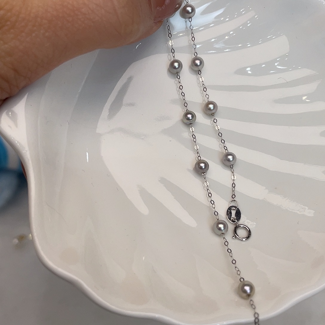 18K金镶嵌海水珍珠手绳