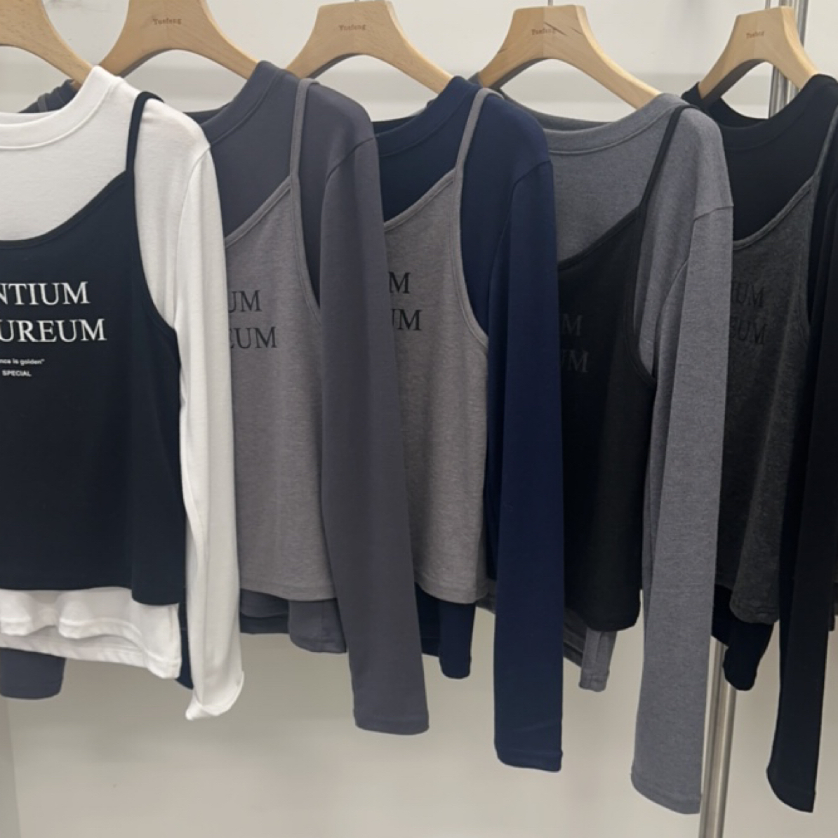 韩国打底两件套一套，韩国正品no退no换