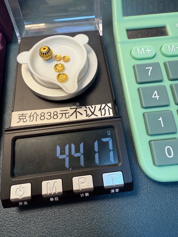 足金999格桑花卡九唐草纹卡七钻片卡五秀
