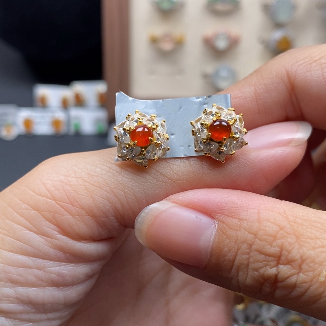 翡翠银S925镶嵌戒指