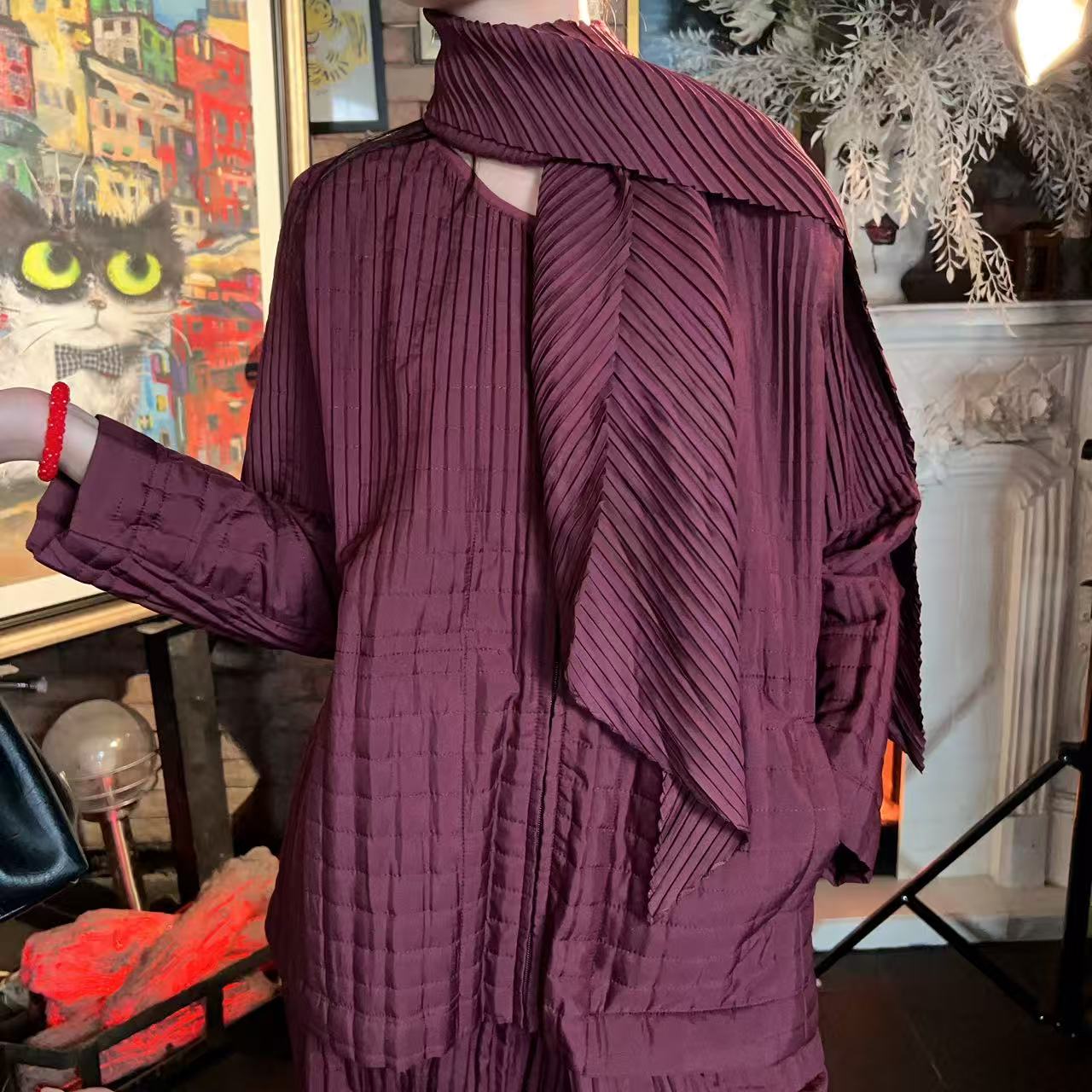 【清仓】欧洲站2025春夏褶皱洋气质高档端时尚百搭净版棉服SD4