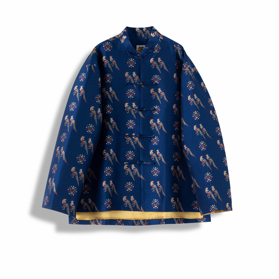 山水一色 | 中式服装 五彩翟鸟