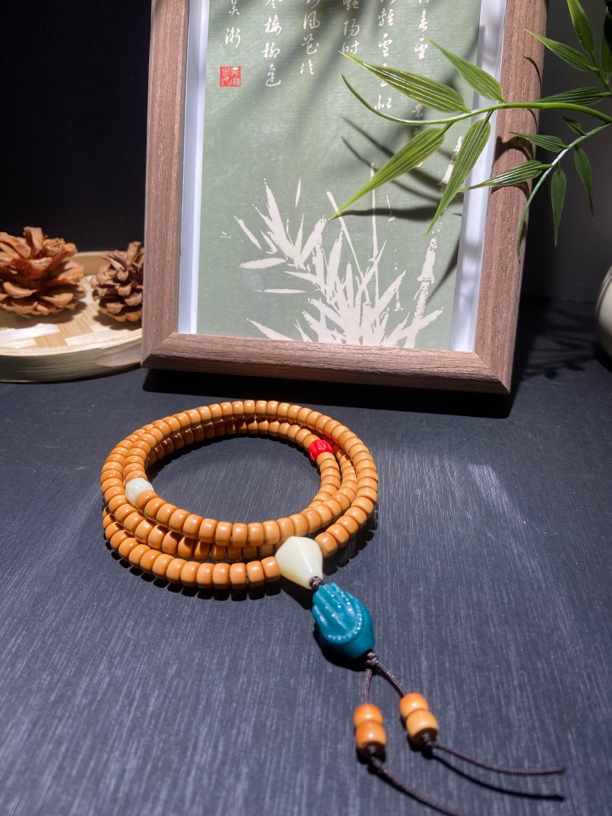 精品108橄榄核尖手串直切桶珠老型珠6mm