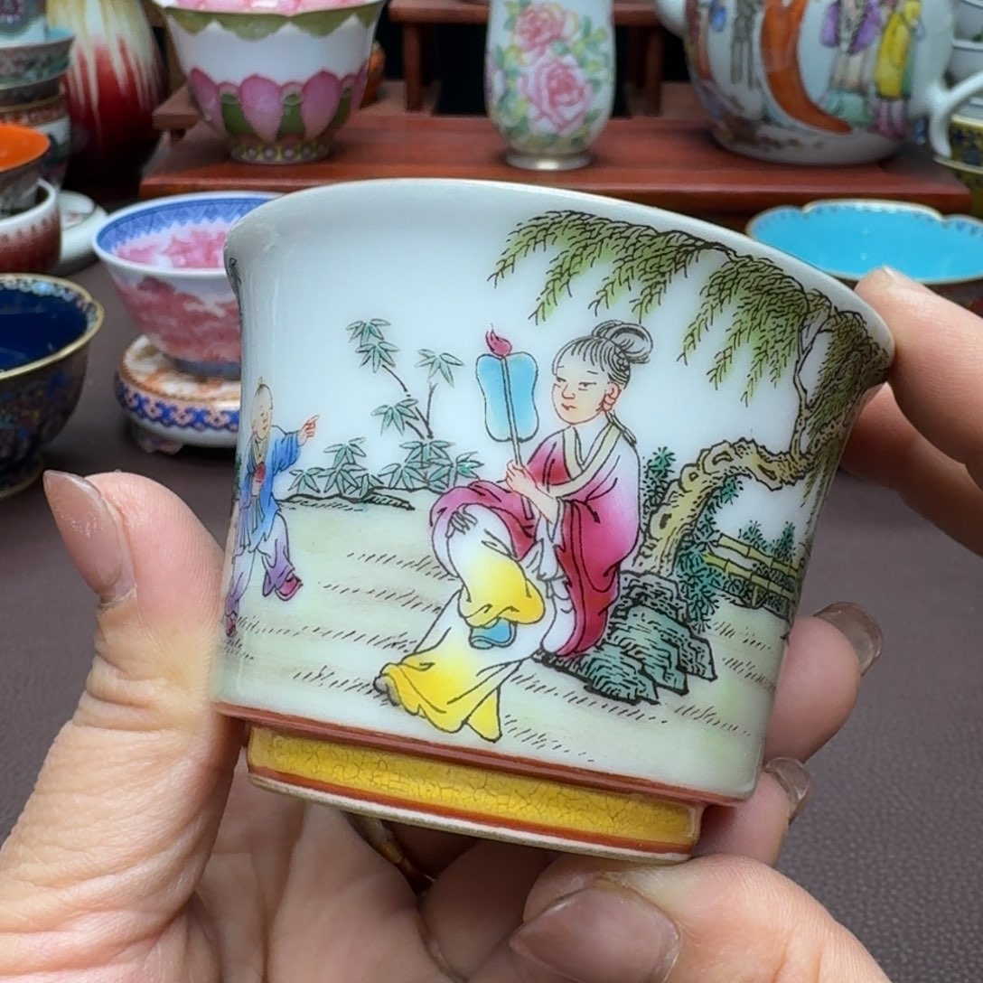 瓷片景德镇仿古手工制作精品展示