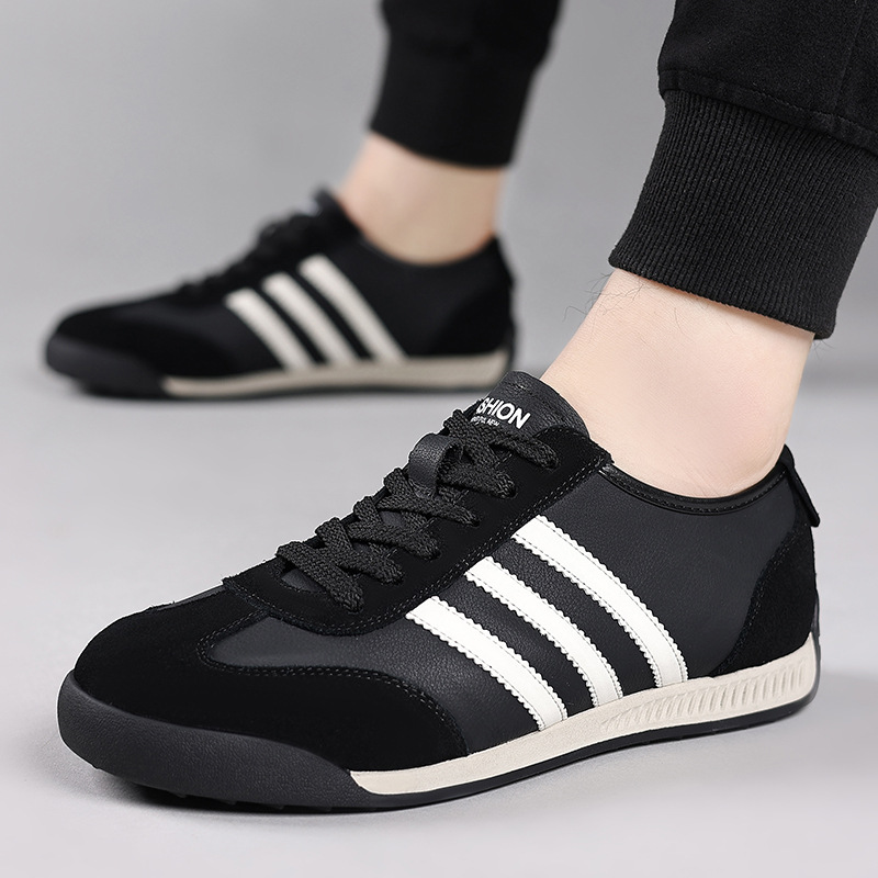 2025欧洲站夏季新款男鞋真皮轻奢阿甘休闲鞋时尚百搭男士单鞋