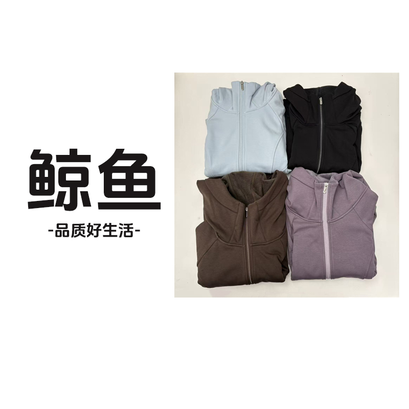 秋冬女休闲加绒外套 百搭连帽上衣 6221