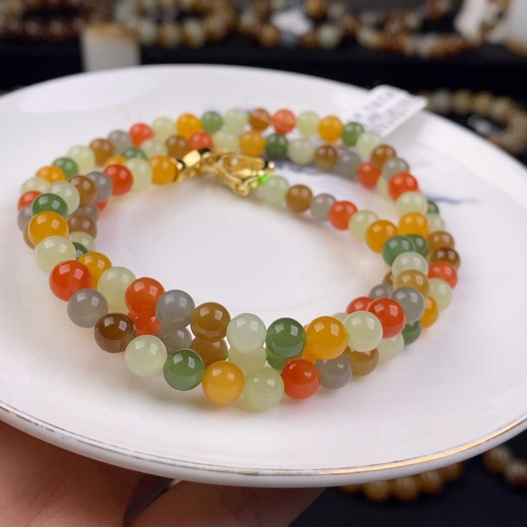 和田玉手串未镶嵌