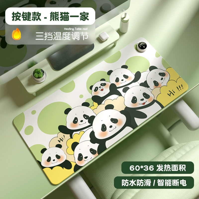 加热鼠标垫超大发热暖桌垫办公室写字桌面电脑键盘电热板暖手桌垫