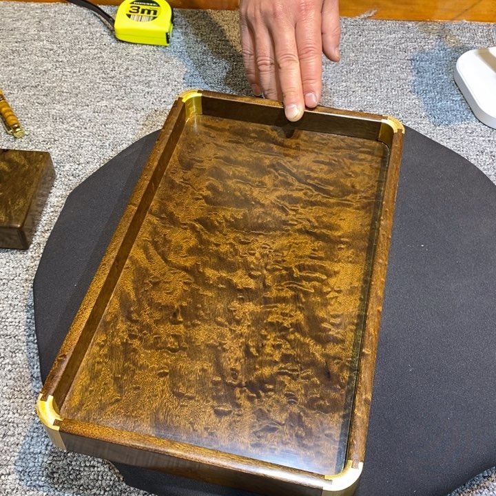 金丝楠阴沉木托盘T1