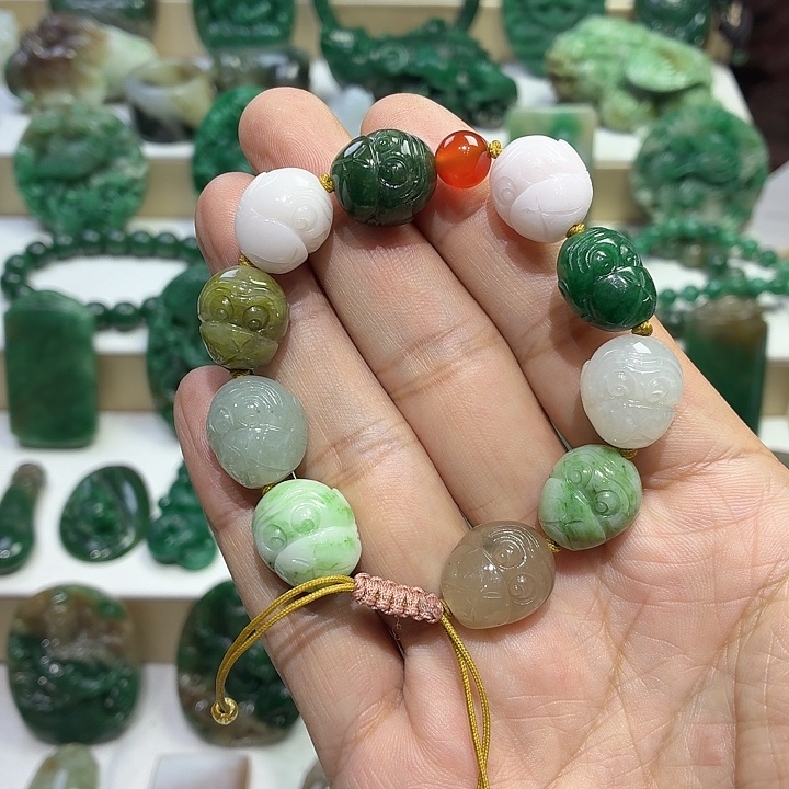 独山玉未镶嵌手串