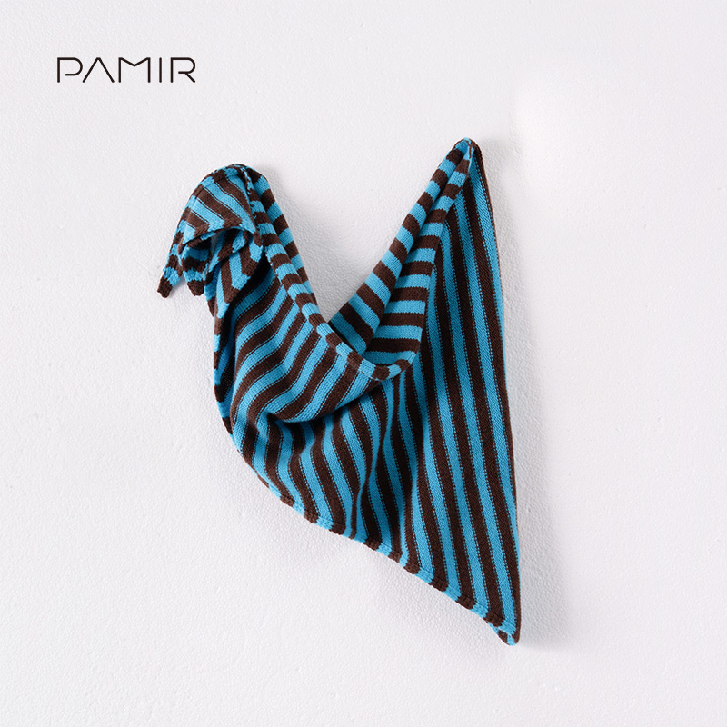 羊绒100  PAMIR秋冬新款女羊绒条纹披肩围巾 JH038