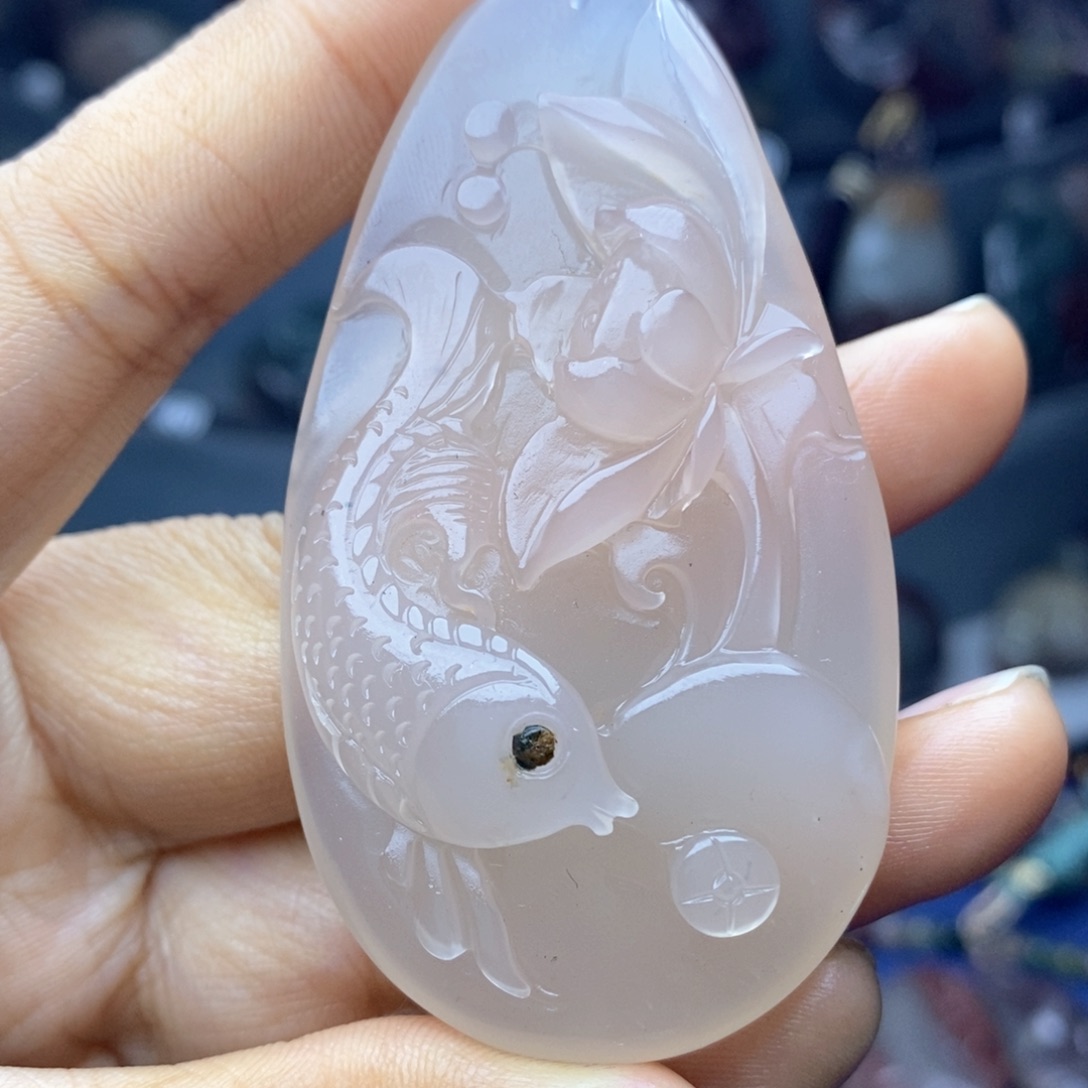 玛瑙/玉髓吊坠(不含链)未镶嵌