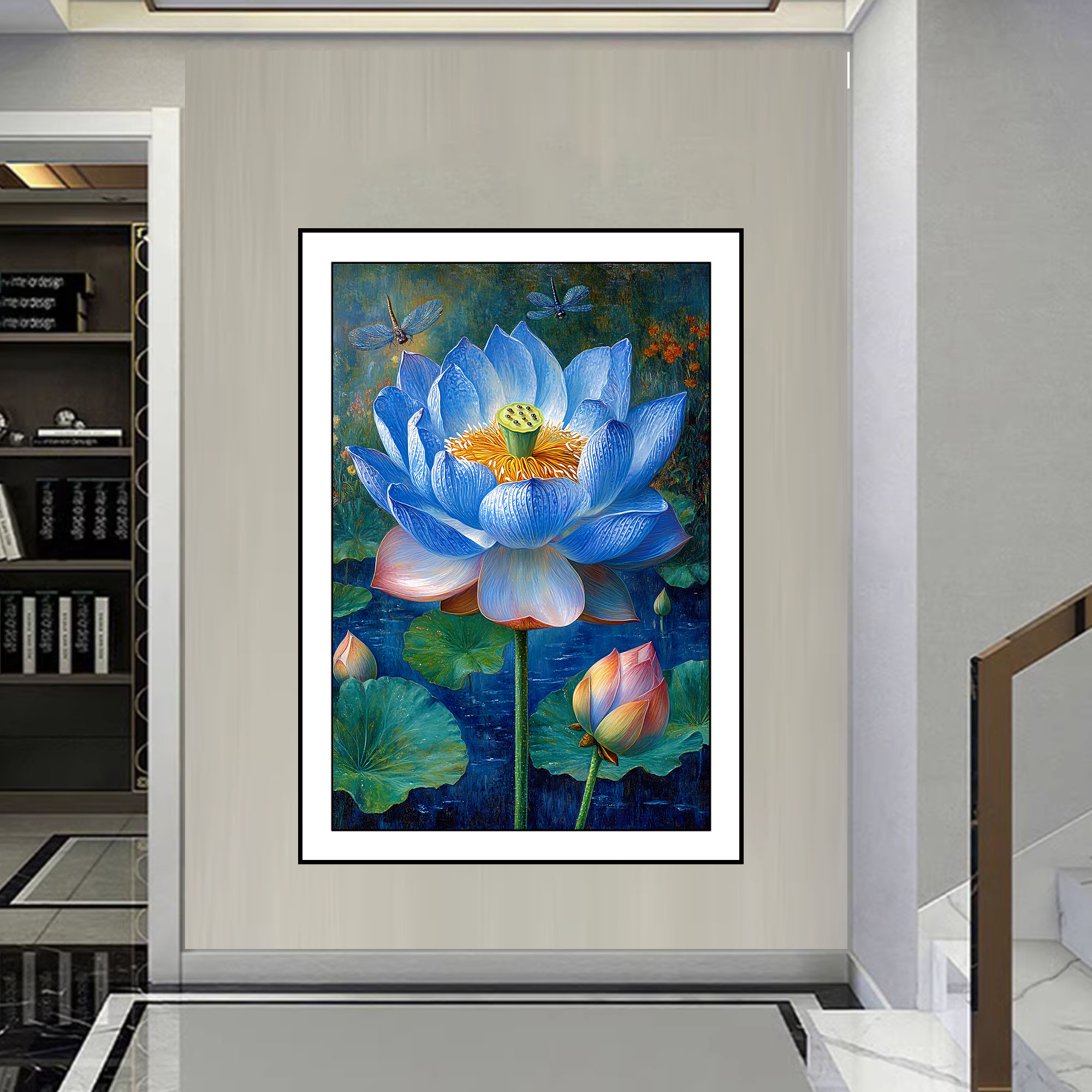 【金丝布】2144灼灼荷花瑞 十字绣大格60x90cm满绣52种绣线无勾边