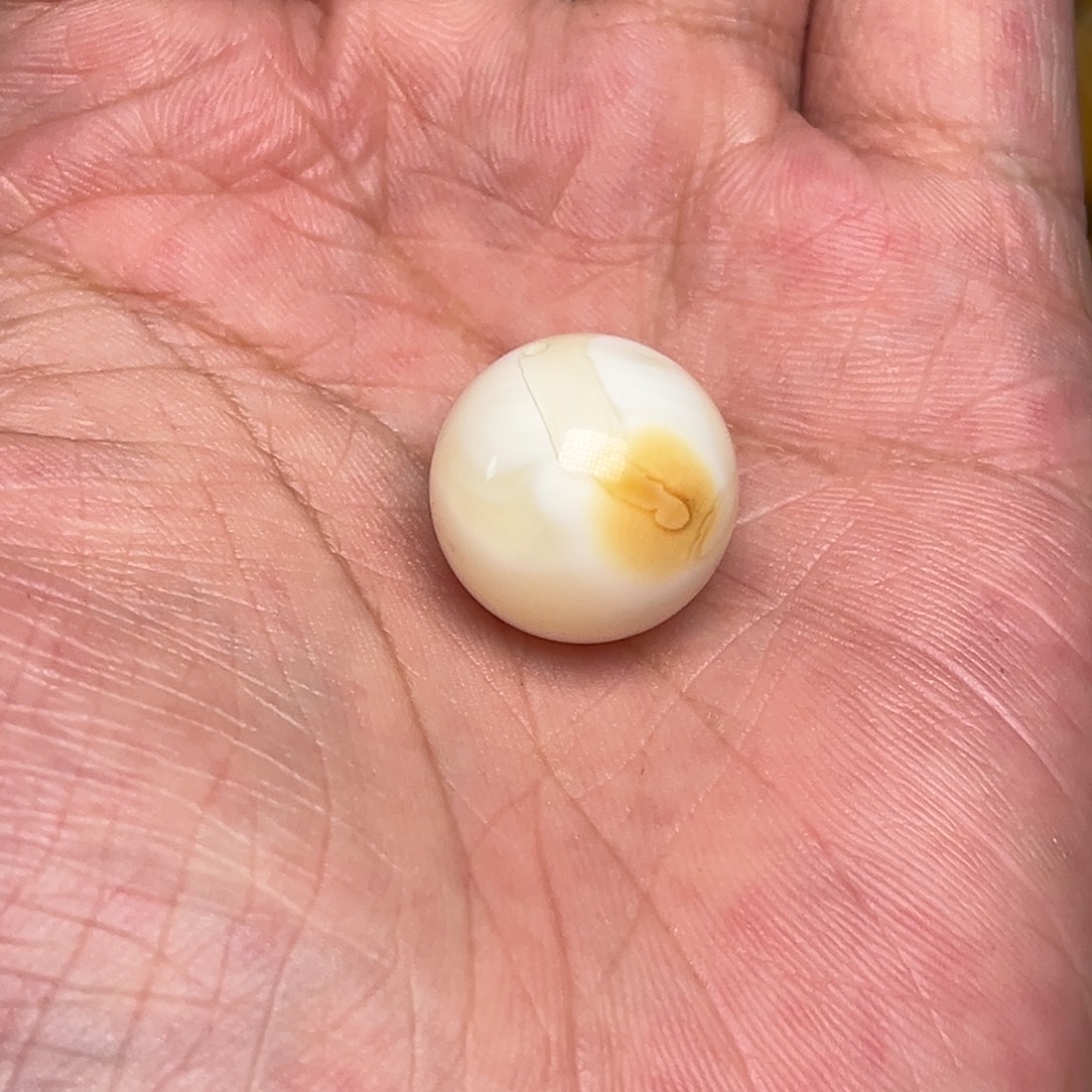 裸石琥珀未镶嵌蜜蜡沁色漆白19加