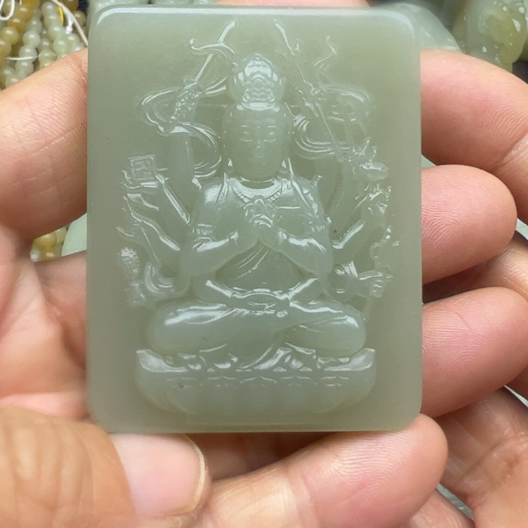 和田玉（糖玉）未镶嵌吊坠(不含链)