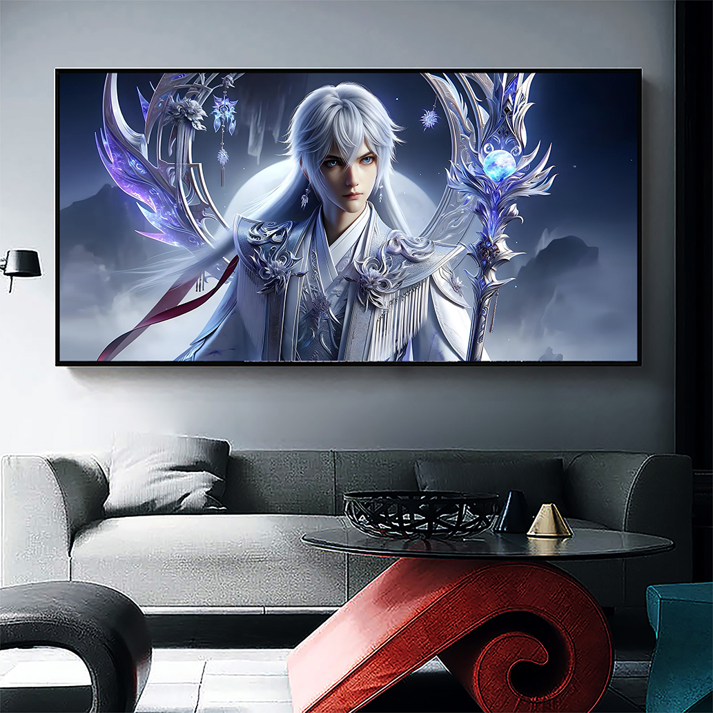 神印王座 龙皓晨 50*100厘米 铝合金晶瓷画