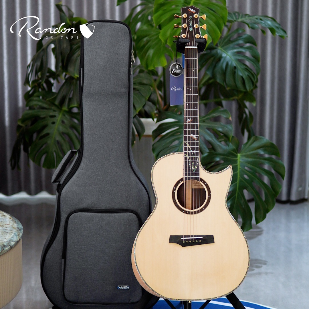 蓝盾吉他萤火虫RG-19SAC云杉玫瑰木全单 指弹进阶原声吉他