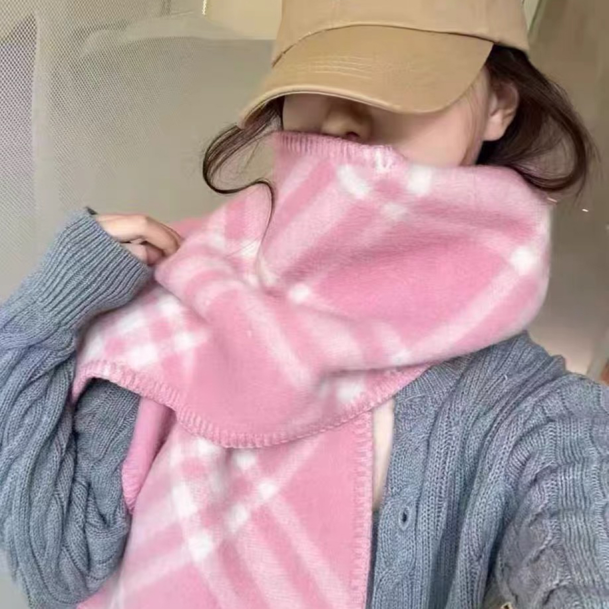 正确版！羊绒围巾秋冬季保暖百搭简约高级感