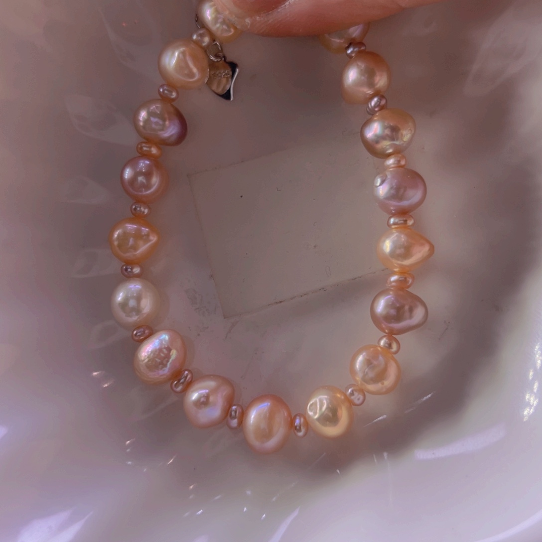 淡水珍珠手绳合金