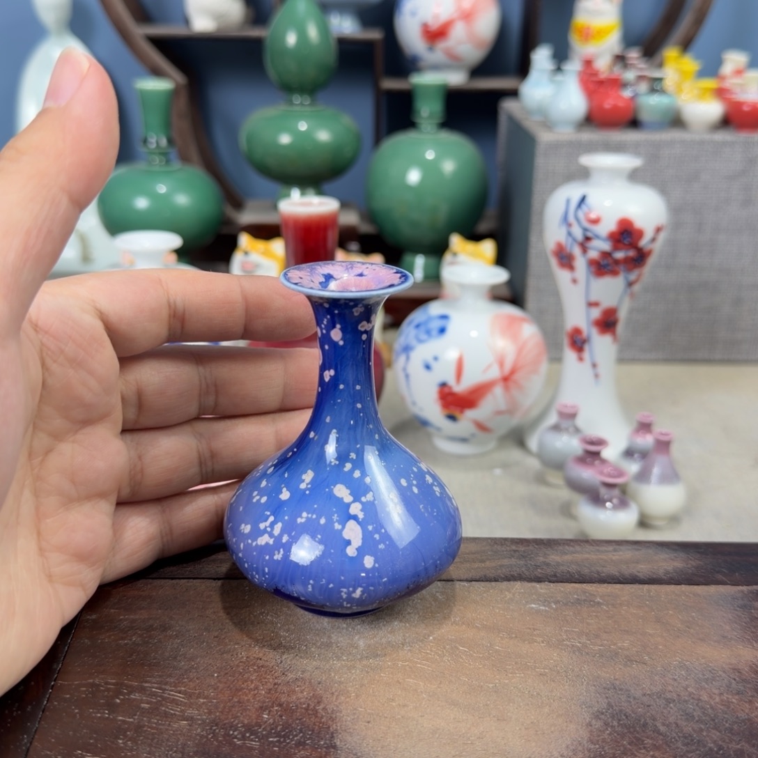 陶瓷手工小花器摆件