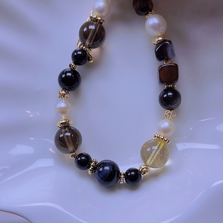 淡水珍珠手绳合金