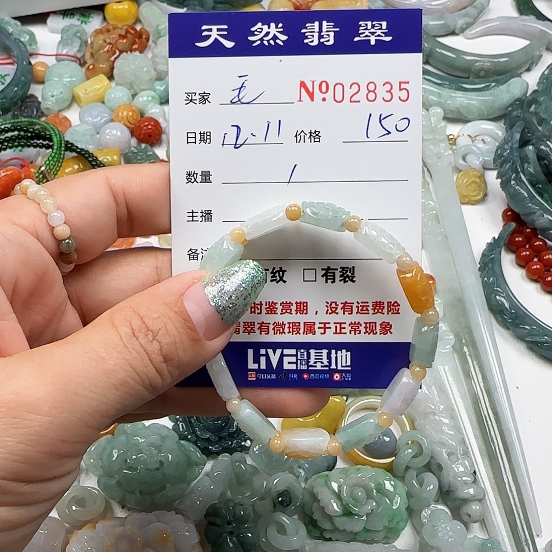 毛***^翡翠未镶嵌颈饰555