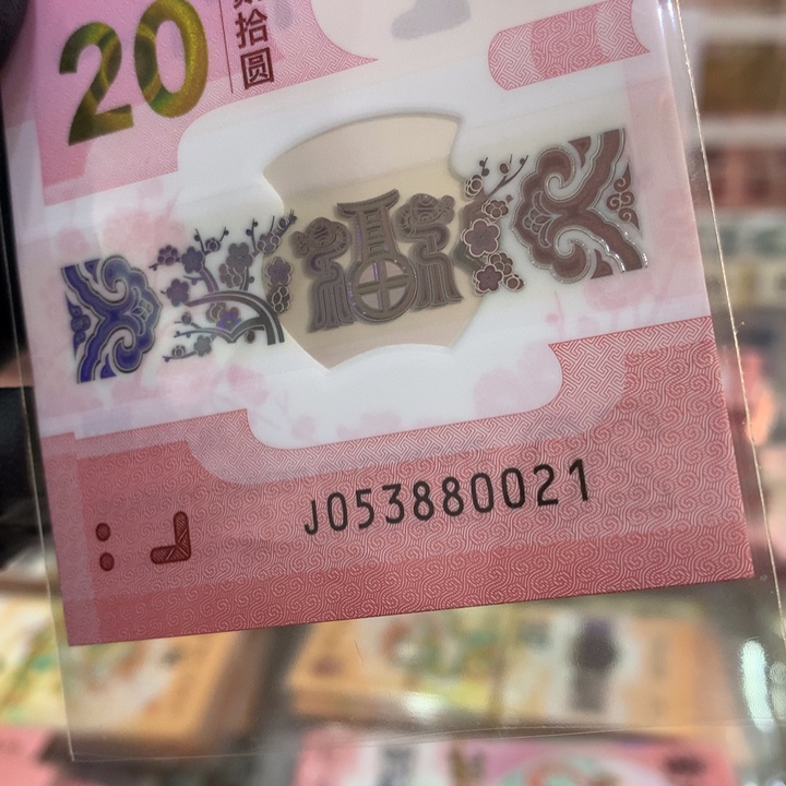 塑料蛇钞无47标十连对号053880021