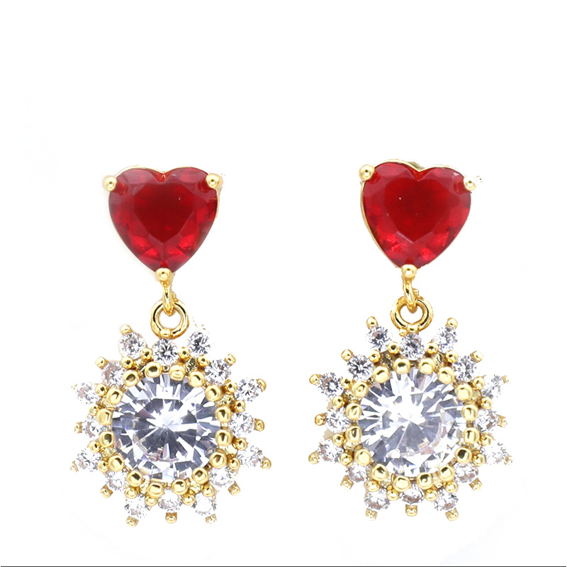 合金耳饰 镀K金设计师款时尚轻奢耳饰~3445